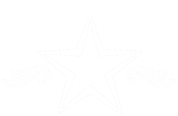 The CUPE 3903 logo, with white bold stencil-style font that reads "CUPE 3903" and a star outline in the centre, offset by decorative flourishes on each side.